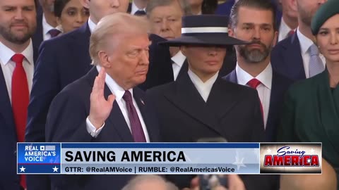 A PATRIOTIC MOMENT AT INAUGURATION DAY