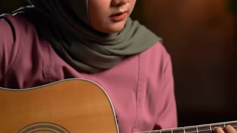 Calm Romantic Guitar 🎶 | #shorts #acousticshorts #muslimah