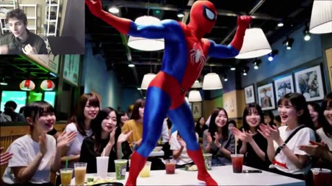 Outtake #1,008 Of The Spider-Man Dancing On The Table At Japanese Restaurant Fake Funny Parody Video