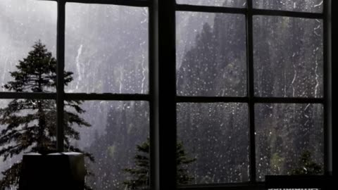 Soothing Thunderstorm & Heavy Rain - Natural Sleep Aid & Meditation Background