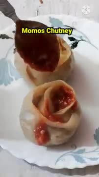 Rose design momos