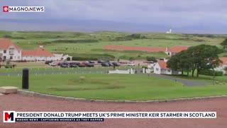 🇺🇸|🇬🇧 President Donald Trump meets with UK's PM Keir Starmer in Turnberry, Scotland [LIVE]