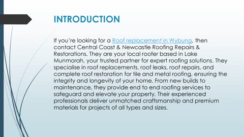 Best roof replacement in Wybung