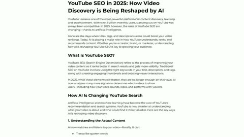 YouTube SEO in 2025: How Video Discovery is Being Reshaped by AI