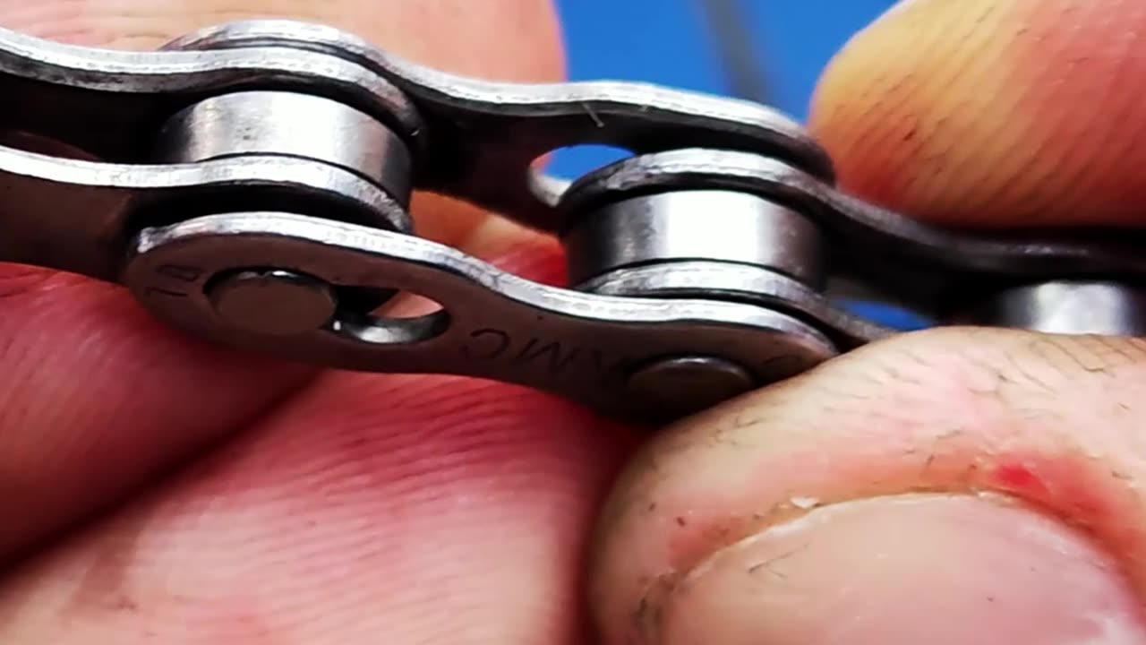 I washed and lubricated my bike chain.