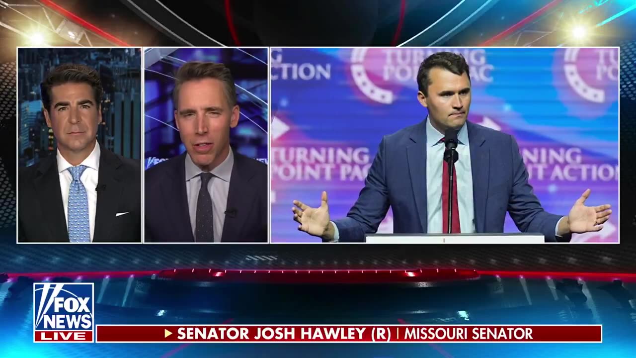 Senator Josh Hawley say’s Biden’s FBI was ‘INTIMIDATING’ Charlie Kirk