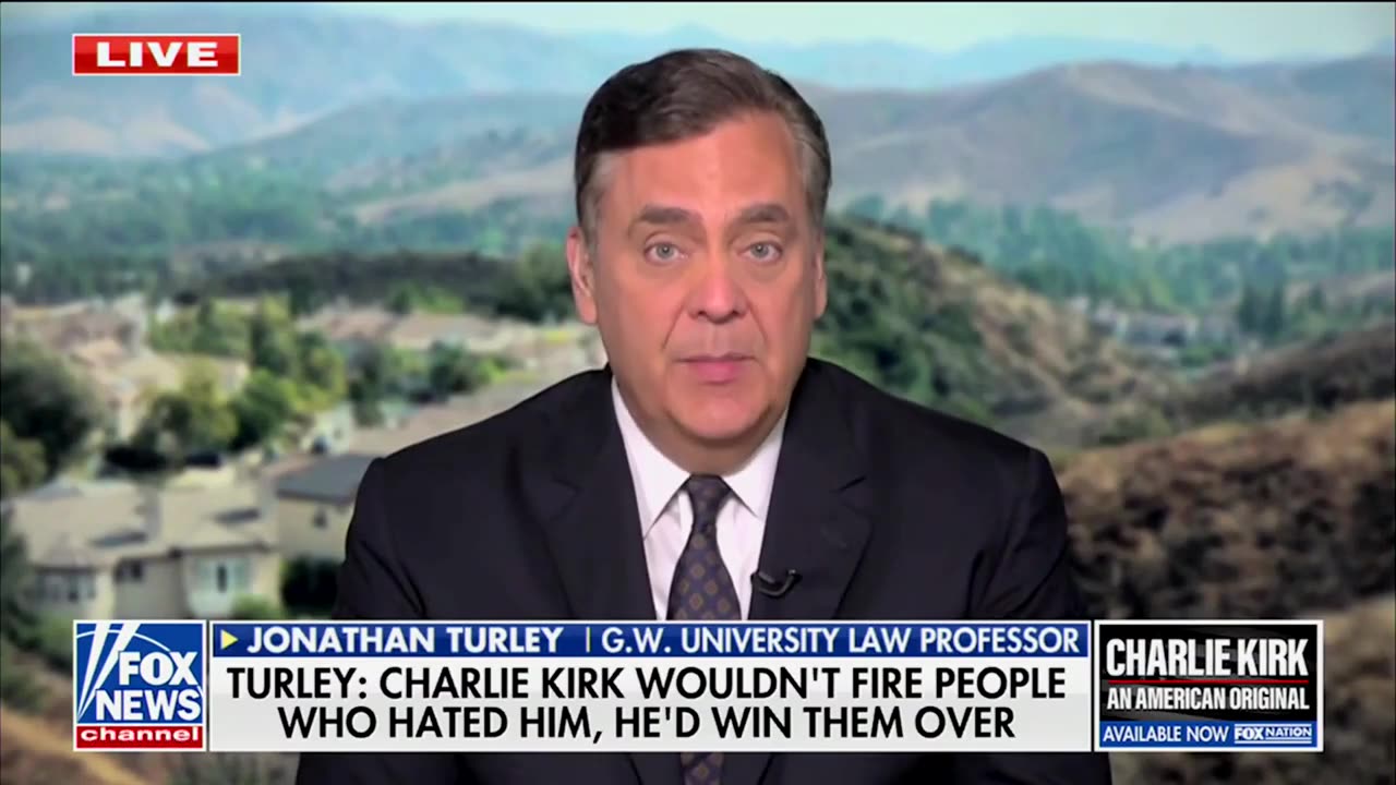 Jonathan Turley Reminds Fox News Host Charlie Kirk 'Opposed Cancel Campaigns'
