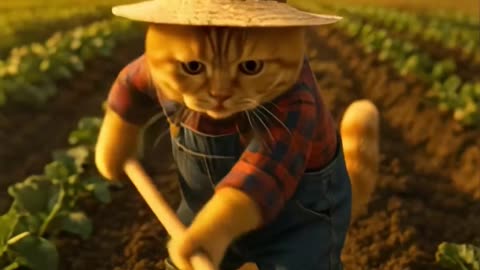 Farmer Munchkin Strikes Gold – A Field Full of Cat Food! #funny #cats