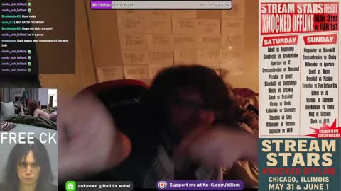Giddy Dillem tells slack_au to tell his bags | Stream Stars: Knocked Offline