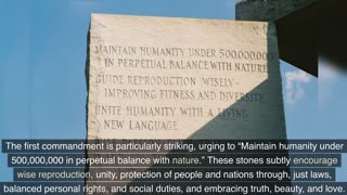 AGENDA 2030 OPERATION DEPOPULATION DOCUMENTARIO Le Georgia Guidestones furono distrutte nel luglio del 2022 ma c'erano scritti 10 comandamenti incisi nella roccia in 8 lingue diverse,furono vandalizzate varie volte