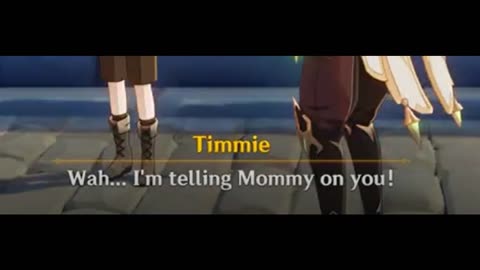 Timmie is mad at us for killing them pigeons LOL | Genshin Impact