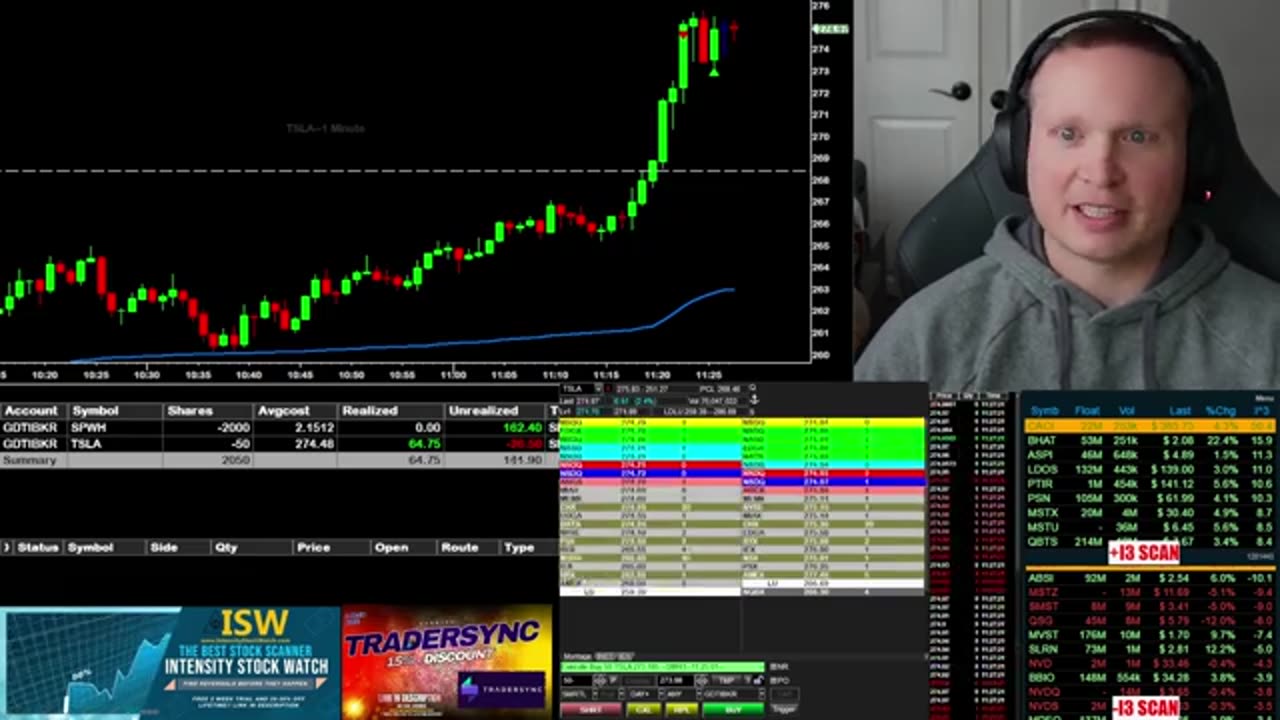 Trading en direct - Deux transactions simultanées ! #tradingjournalier #actions