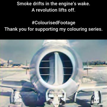 First British Gloster Jet in Flight #ColourisedHistory