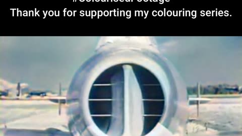 First British Gloster Jet in Flight #ColourisedHistory