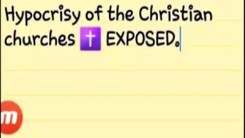 Hypocrisy of the Christian churches ✝️ EXPOSED. - GMS - Greatmillstone