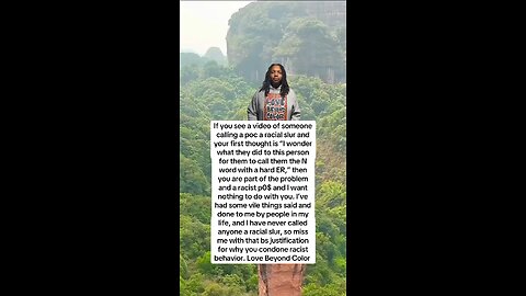 If you see a video of someone calling a poc a racial slur and your first thought is…