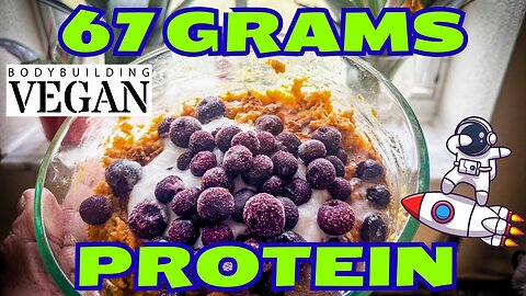 High Protein Vegan Moon Man TVP Bowl Recipe - 66g Protein Muscle Building Meal
