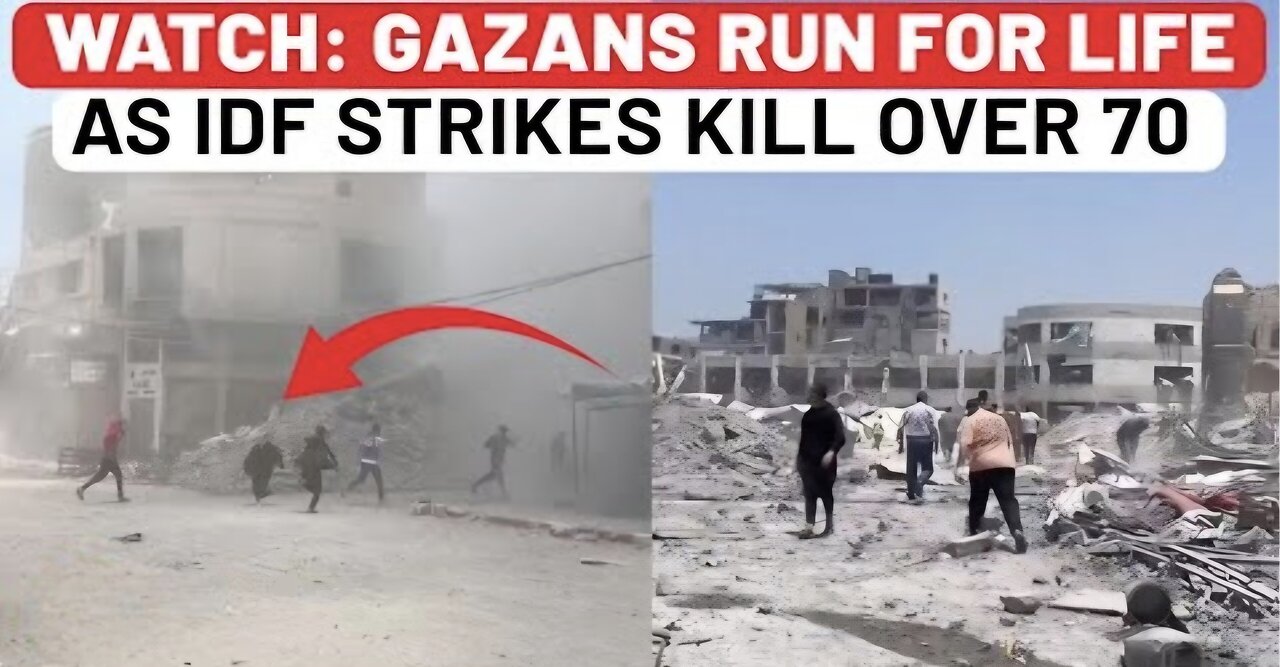 Palestinians Run For Life As IDF Strikes Kill Over 70 In Gaza City; Israel-Hamas Crosses 600 Days