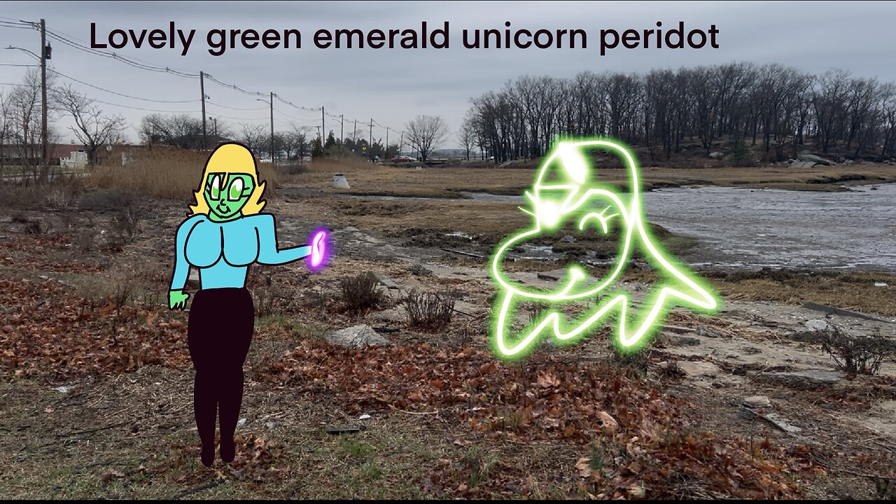 Peridot’s green emerald unicorn