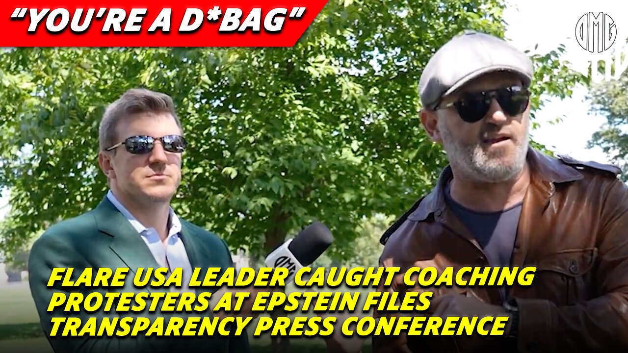 O’KEEFE AT EPSTEIN PRESSER — Flare USA Leader Caught Coaching Protesters at Epstein Files Conference