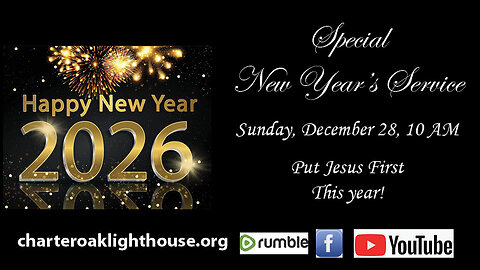 Church Service - Sunday, Dec. 28, 2025 - 10:00 AM - New Years Service