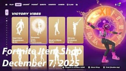 Fortnite Item Shop|December 7, 2025