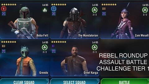 Very Easily Complete Challenge Tier 1 of Rebel Roundup Assault Battle