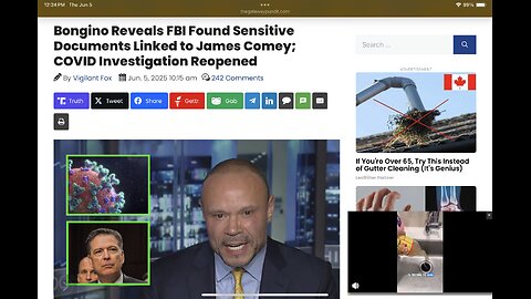 Bongino Reveals FBI Found Sensitive Documents Linked to James Comey; COVID Investigation Reopened