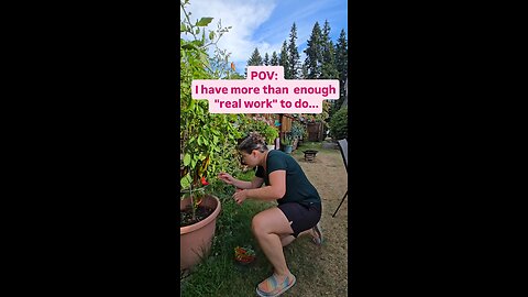 Gardening vs. "real work" 🤔