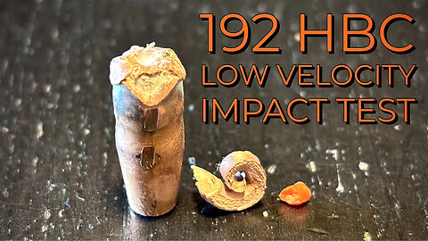 Hammer 192 HBC Bullet Low Velocity Molding Clay Sand Trap Test