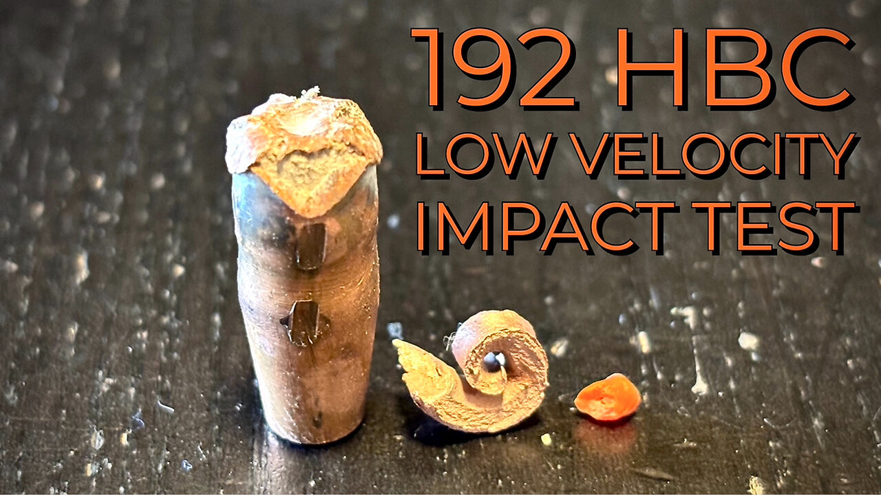 Hammer 192 HBC Bullet Low Velocity Molding Clay Sand Trap Test
