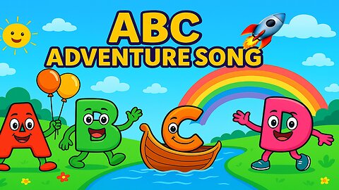 ABC Adventure Song! 🚀Talking Letters & Fun Learning for Kids | A to Z Magic! 🌈✨|Kids Education Video