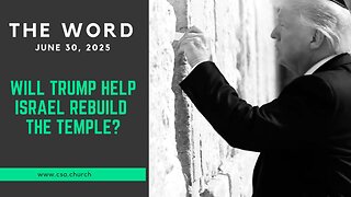 Will Trump help Israel rebuild the Temple?