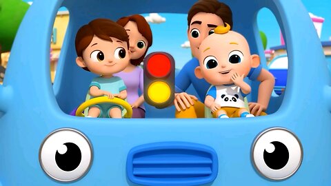 Wheels on the Car Go Round | Nursery Rhyme and Kids Song