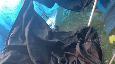 27, sewing a ripped, #hammock ,to make it an