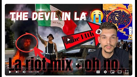 The devil seen at the LA (Los Angeles) protest (riot) - Moon Henry