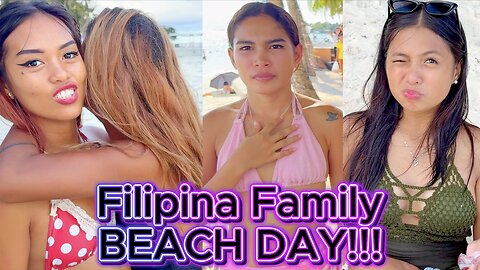 Filipina Twins & Family MUCH NEEDED CHRISTMAS BEACH BREAK! OFF GRID ISLAND FAMILY PHILIPPINES LIVING