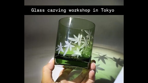 Carve your own glass at📍Sokichi Kiriko Workshop in Tokyo.