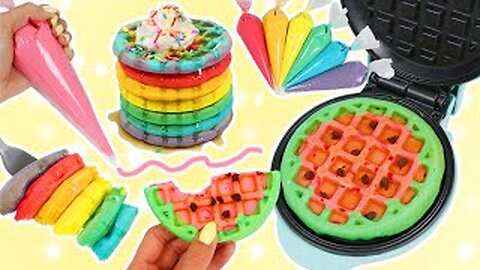 Cute DIY Waffle Treats with Nostalgia Mini Waffle Maker!