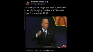 The Real Joe Biden Insinuates Barack OBAMA IS GAY in June of 2007