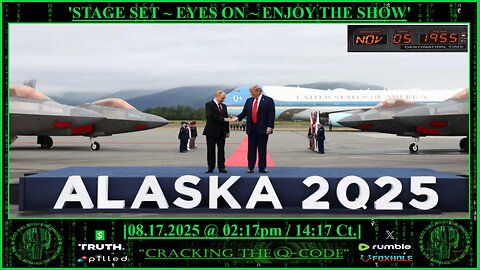 "CRACKING THE Q-CODE" ~ 'STAGE SET ~ EYES ON ~ ENJOY THE SHOW'