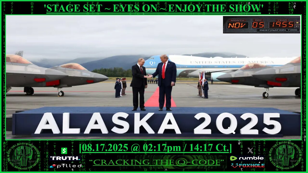 "CRACKING THE Q-CODE" ~ 'STAGE SET ~ EYES ON ~ ENJOY THE SHOW'
