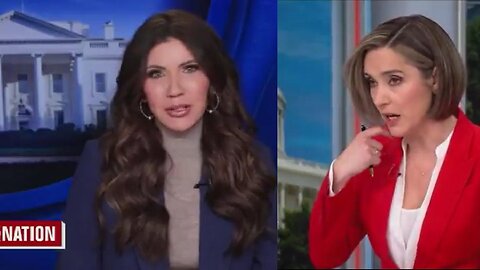 HHS Noem RIPS Margaret Brennan for Saying ICE Agent's Name on National Television