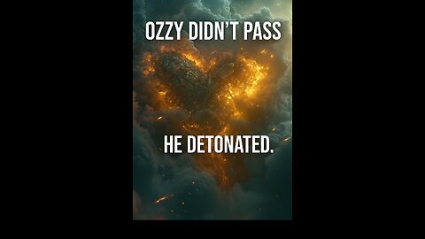 Rest loud, Ozzy. You’re next in line to make noise.