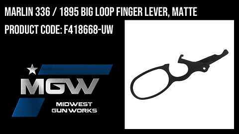Marlin 336 / 1895 Big Loop Finger Lever, Matte - F418668-UW