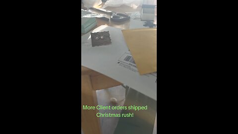 Christmas Rush for my small business where I design and create! Off to the POST!