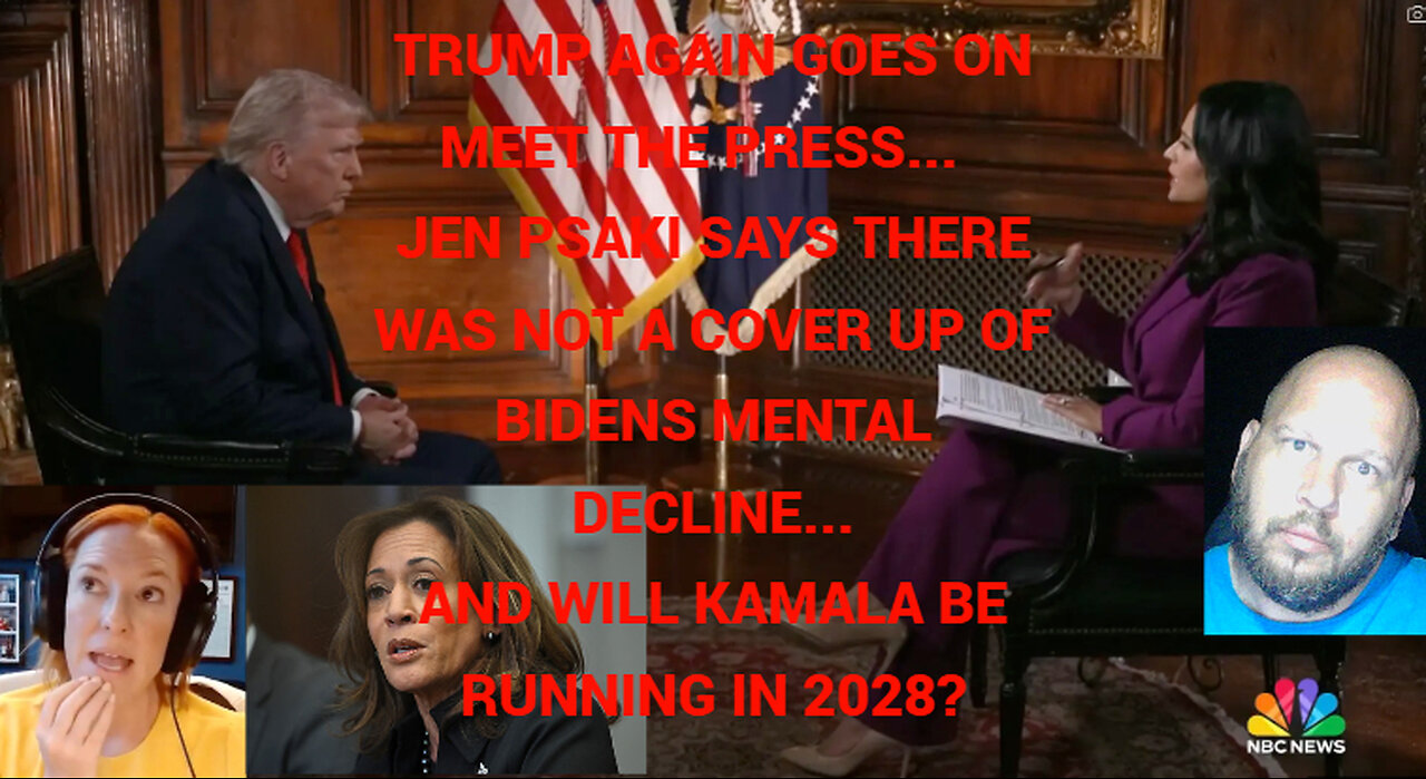 Pres. Trump sits down with Kristen Welker again, and I do not understand why he keeps doing it...
