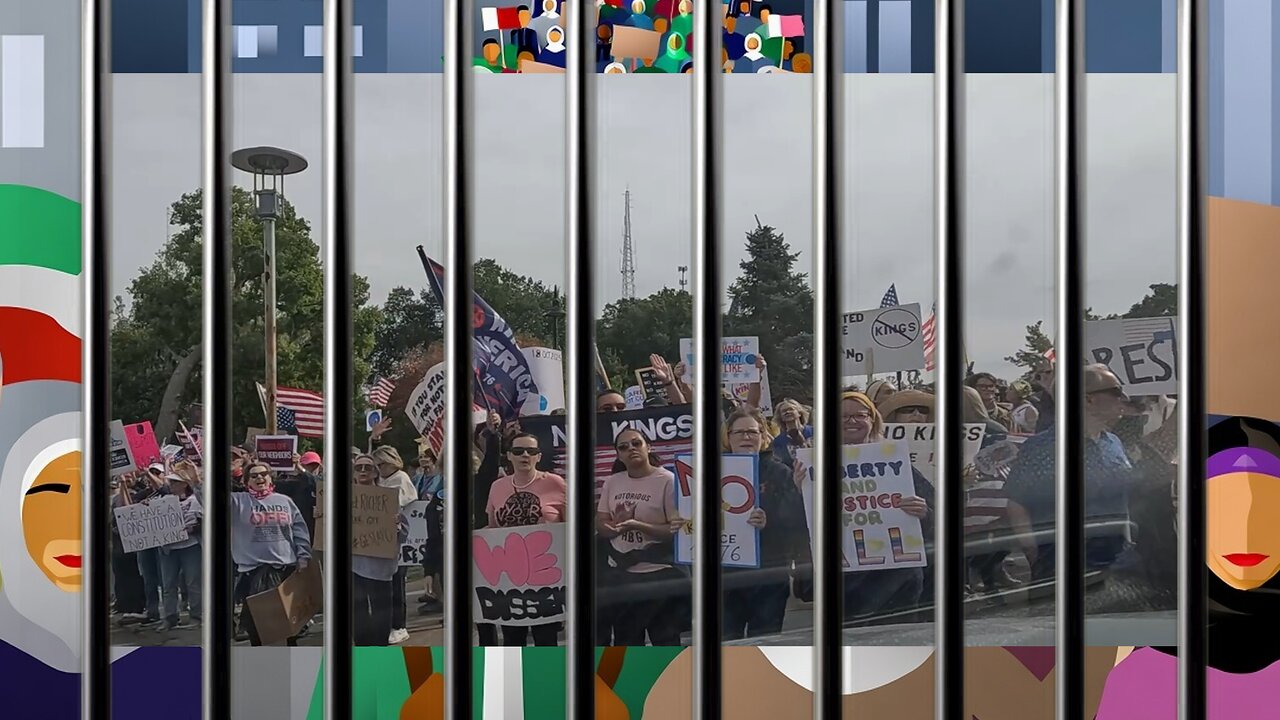 Open Air Zoo at the No Kings Protest: White Fools on Display in Omaha Nebraska