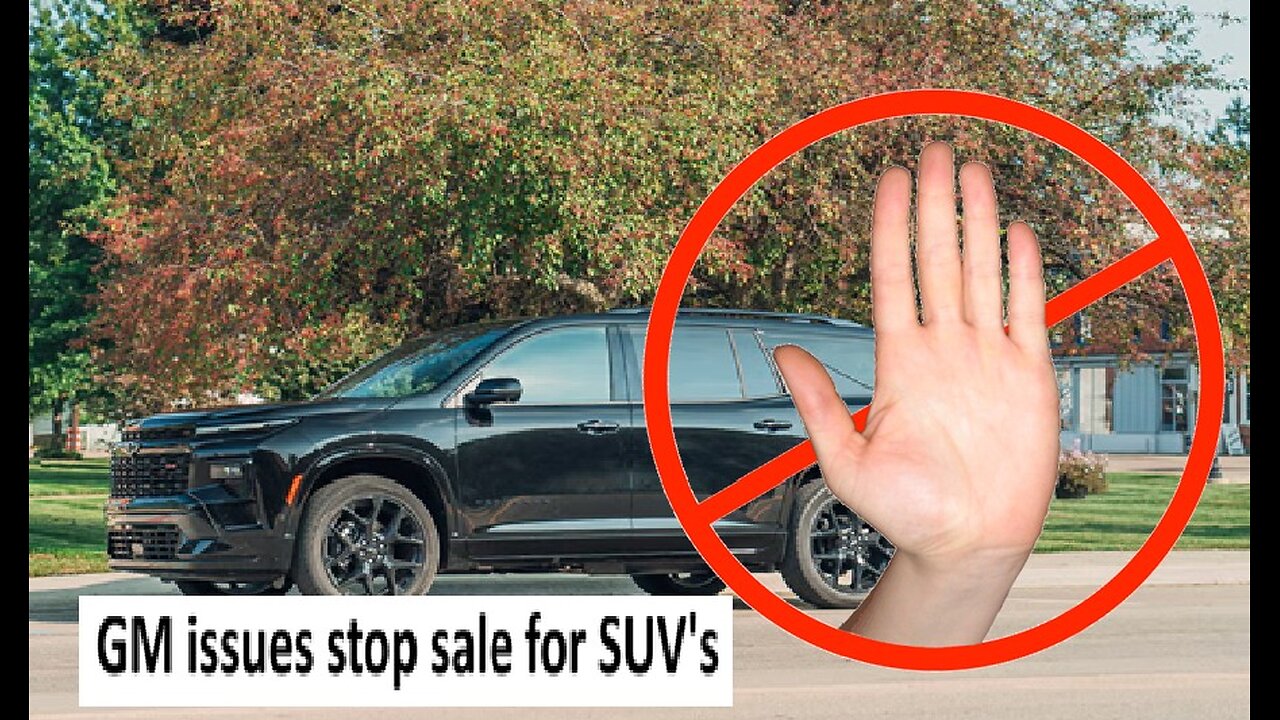 GM issues stop sell