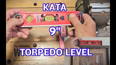 KATA 9 Inch, 3 Bubble Torpedo Level, Use at Home or the Trades